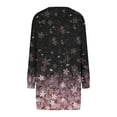 thumbnail image 5 of 2024 Fashion Casual Dress for Women O-Neck Long Sleeve Mini Dresses Loose Print Short Dress with Pockets, 5 of 5
