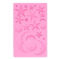thumbnail image 2 of Moldes para fondant de tartas Jadeshay de silicona con forma de sol luna y estrellas decoración de cupcakes rendimiento de alta gama, 2 of 12