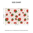 thumbnail image 4 of Placemats Set Of 4 / 6, Cute Strawberry Placemats For Dining Table Indoor/Outdoors Heat Resistant Washable Placemats 18" X 12", 4 of 8