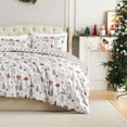 thumbnail image 5 of Southshore Fine Living, Inc. Christmas Twin Size Duvet Cover with Sham - Retro Christmas Tree Print, 5 of 8