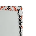thumbnail image 2 of Ambesonne Ethnic Fitted Sheet, Tribal Retro Geometric Art, Full Size, Orange Black White, 2 of 2