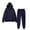 Navy%GC%, variant on Mens Sweatsuit 2 Piece Sets Casual Men's Jogging Tracksuit Set Solid Color Zip Cardigan Hoodie Pants Sweat Suit for Men Warm Fall Winter Athletic Track Suit Outfits
