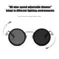 thumbnail image 4 of Eosunjian Men Round Sunglasses Black Sunglasses Men's Round Sunglasses Black Finish Polarized Lenses with Nd Filters Uv Protection Sleek Frame for Outdoor, 4 of 8