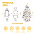 thumbnail image 3 of Wearable Lamb Fleece Blanket Hoodie,Pioneer Flower Floral Print Pattern Oversized Sherpa Blanket Hoodie with Super Pockets,Super Warm Fuzzy Pullover for Women & Men, 3 of 6