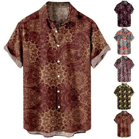 

Adult Short Sleeve Hawaii Shirts Funny Polyester Tops Sizes Kids-Adult Unisex