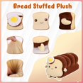 thumbnail image 4 of Almohada Rellena De Pan Tostado De Huevo Frito, Juguete De Peluche Relleno De Pan Gordito para Dormir, Gran Abrazo, Juguete De Peluche con Cojín De Sofá De Pan Tostado Suave Y Esponjoso para Niño, 4 of 5