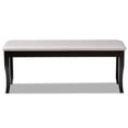 thumbnail image 3 of Baxton Studio Cornelie Modern and Contemporary Transitional Grey Fabric Upholstered and Dark Brown Finished Wood Dining Bench, 3 of 7