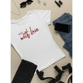 thumbnail image 3 of Made With Love W Daisy  T-Shirt Women -Image by Shutterstock, Female XX-Large, 3 of 4