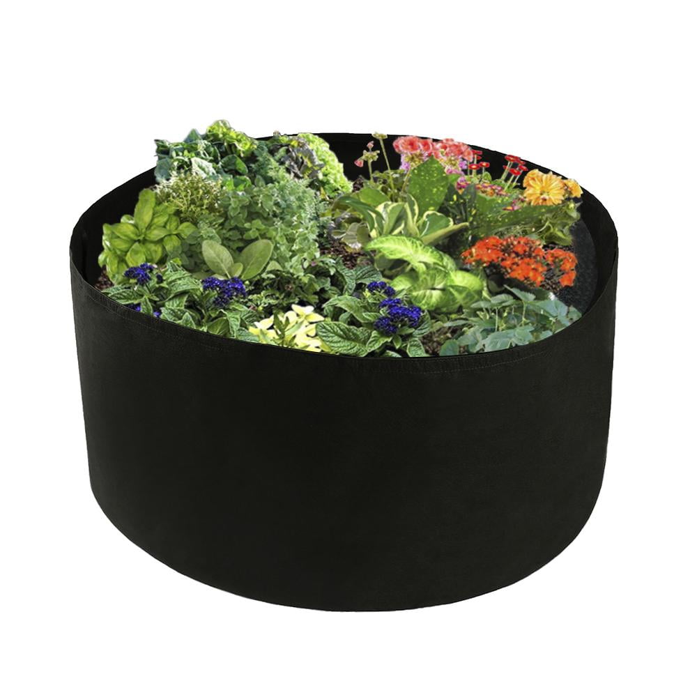 GadgetVLot 100/150 Gallon Black Felt Grow Pots Breathable Plant Bags