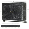 thumbnail image 5 of Excello Global Products Rustic Wall Mounted Jewelry Organizer with Wooden Barndoor Decor - Black - EGP-HD-0153, 5 of 8