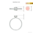 thumbnail image 5 of ANGARA Natural 0.75 Ct. Diamond Solitaire Engagement Ring in Sterling Silver for Women (Ring Size: 9.5), 5 of 10