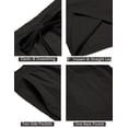 thumbnail image 4 of COOFANDY Men's Casual Elastic Waist Shorts Drawstring Flat Front Lightweight Summer Beach Golf Shorts, 4 of 6
