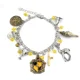 thumbnail image 4 of 2025 Pulsera combinada con snitch dorada de Harry Potter, sombrero mágico de la escuela Hogwarts, juguetes de quidditch, figuras, gafas de búho, pulseras con escoba, 4 of 5