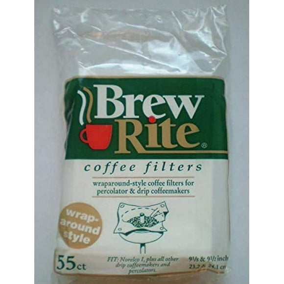 Brew Rite Filtres à Café pour Percolateur 55 Unités