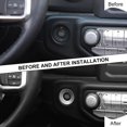 thumbnail image 3 of CheroCar Engine Start Stop Button Trim Sticker for Jeep Wrangler JL JLU & Gladiator JT 2018-2020 Silver, 3 of 8