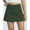 thumbnail image 5 of Real Essentials 4 Pack: Women's Ribbed Active Skort Pockets Skirt Running Tennis Golf Workout Sports (Available In Plus), 5 of 6