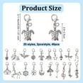 thumbnail image 2 of 40Pcs 20 Styles Zipper Pull Charms Replacement Metal Zipper Alloy with Claw Clasps Zipper Puller Replacement Zipper Sliders Garment Accessories for Clothing Coats Making Purse Craftings, 2 of 6