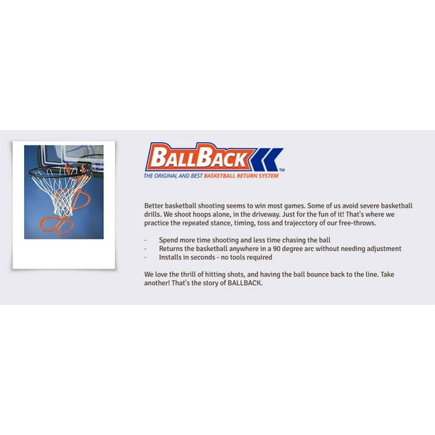 Ballback Pro, the original basketball return system for more play