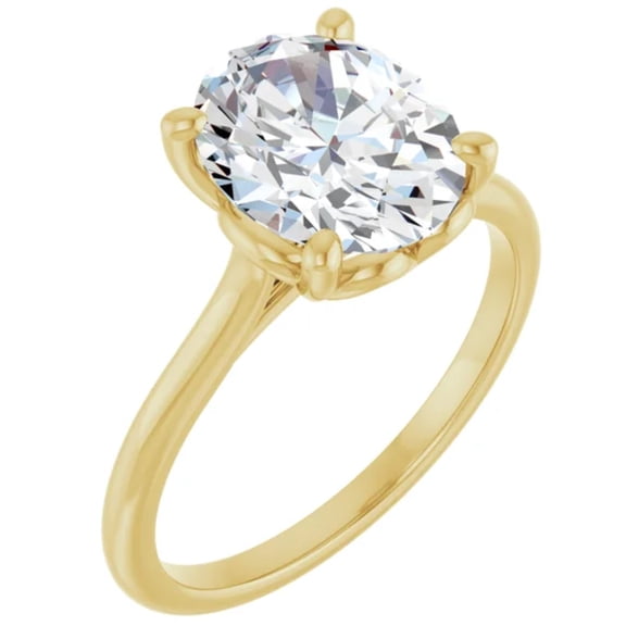 Oval Cut 3 Ct. Lab Diamond Engagement Ring
