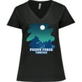 thumbnail image 3 of Inktastic Smoky Mountains Pigeon Forge Tennessee with Bear Women's Plus Size V-Neck T-Shirt, 3 of 5