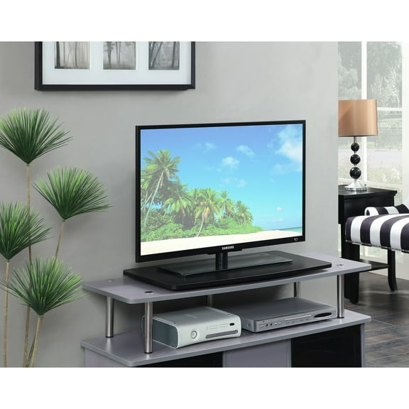 TV Swivel Stand Single Tier - 360 Degree Rotation for TVs & Monitors