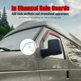 thumbnail image 4 of Ikon Motorsports In-Channel Window Visors Fits 2007-2014 Ford E-150 E-250 E-350/E-450 Super Duty, Slim Style Side Door Deflectors, Acrylic Smoke 2PCS, 4 of 9