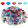 thumbnail image 1 of 1 Sac Diamants en Verre Strass Cristaux Gemmes Colorés Dos Pointu Ongle Strass, 1 of 8