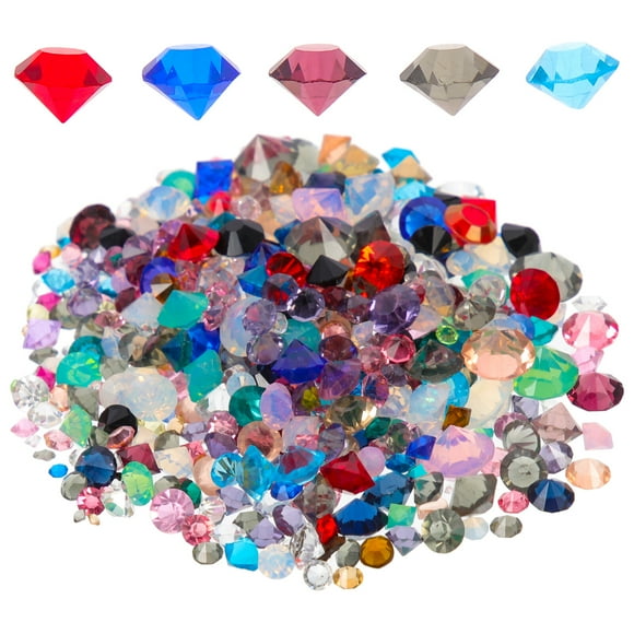 Shisuyan 1 Ensemble Ongles Cristaux Bijoux Décoration Couleurs Assorties Verre pour Artisans