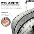 thumbnail image 5 of Dog Paw Print and Bone Cream Pattern Insulated Leakproof Lunch Box for Work, Lunch Bag for Women Men, Loncheras Para Mujer for Beach Travel Picnic Camping, 5 of 6