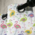 thumbnail image 3 of Ambesonne Flamingo Grommet Curtain, Retro Colorful Pattern, 50" x 108", Multicolor, 3 of 6
