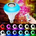 thumbnail image 2 of 12W E27 Smart LED Bombilla Bluetooth RGB Color música altavoz control remoto RGB + Blanco + Remoto jinwen bombilla bluetooth, 2 of 8