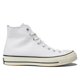thumbnail image 3 of Zapatillas de lona Converse de caña alta, antideslizantes y resistentes al desgaste, sencillas, de uso diario, de los años 70, para hombre y mujer, en color blanco, 3 of 4