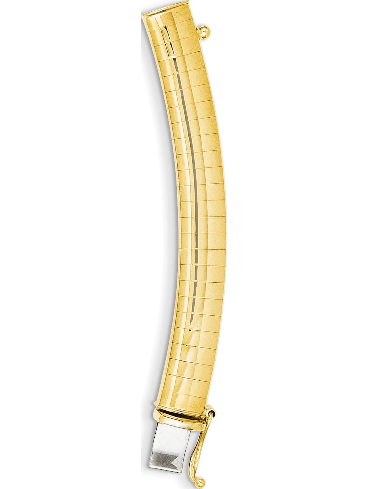 14k Yellow Gold 3mm Lightweight Omega Extender for Necklace Walmart