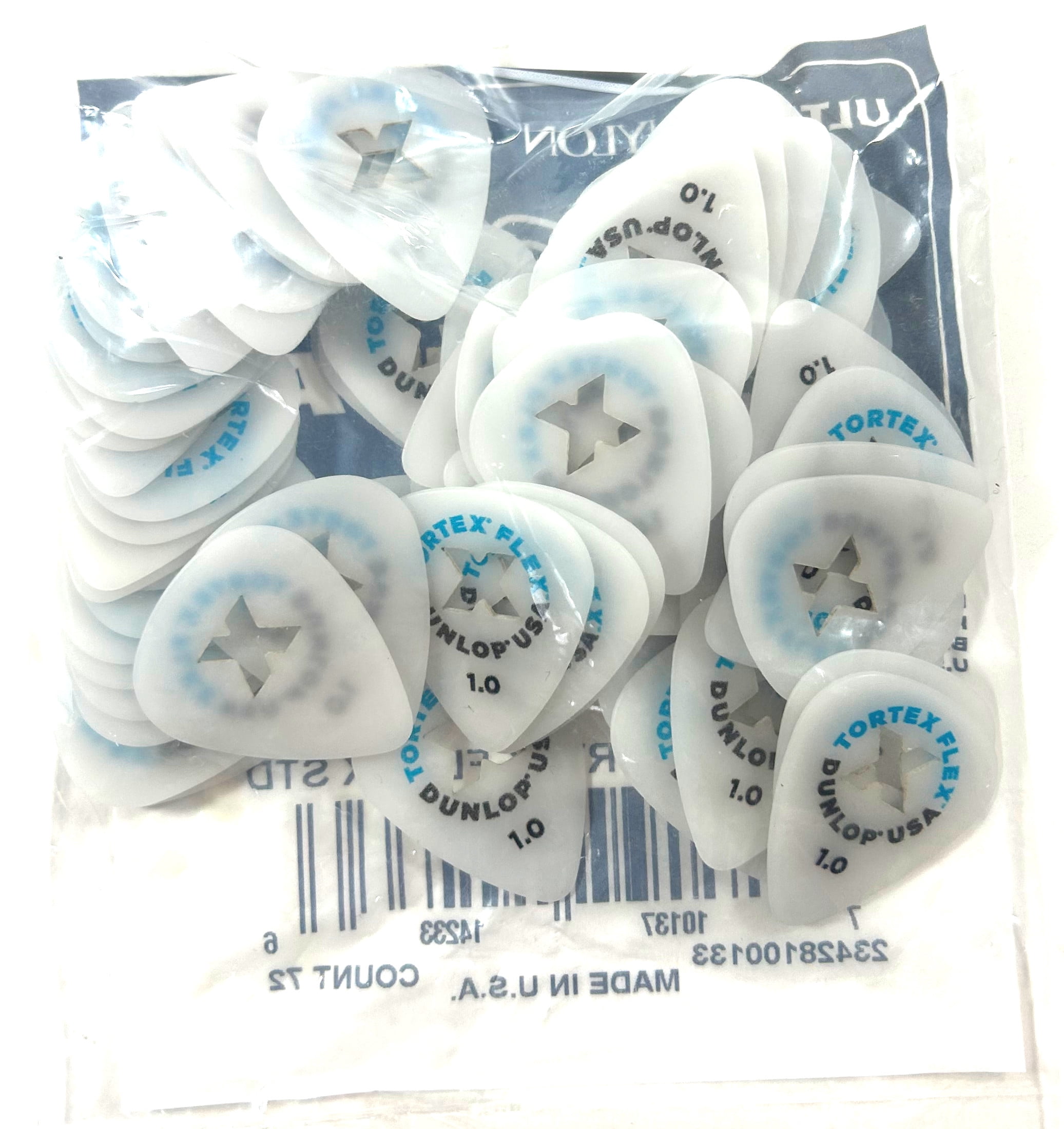 Dunlop Guitar Picks Tortex Flex X Standard 72 Picks 1.00mm Light (428XR1.00)