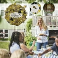 thumbnail image 4 of Simulation Leaf Bee SunflowerWreath Artificial Garland Hanging Pendants Wedding, 4 of 8
