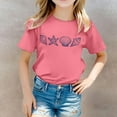 thumbnail image 2 of Suilloe Toddler Girls Tee Tops Shell Starfish Printing Crewneck Short Sleeve Top Casual Wear Trendy Loose Kids Girls Summer Tee Tops,6 -7 Years, 2 of 5