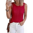 thumbnail image 3 of BTFBM Crochet Tops for Women Sleeveless Knit Sweater Vest Tank Top Summer Spring Cover Ups Beach Vacation Clothes, 3 of 10