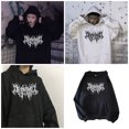 thumbnail image 2 of Rock Punk Graphics Drawstring Hoodies Women Gothic Oversized Loose Long Sleeve Sweatshirts Pullover Top, 2 of 8