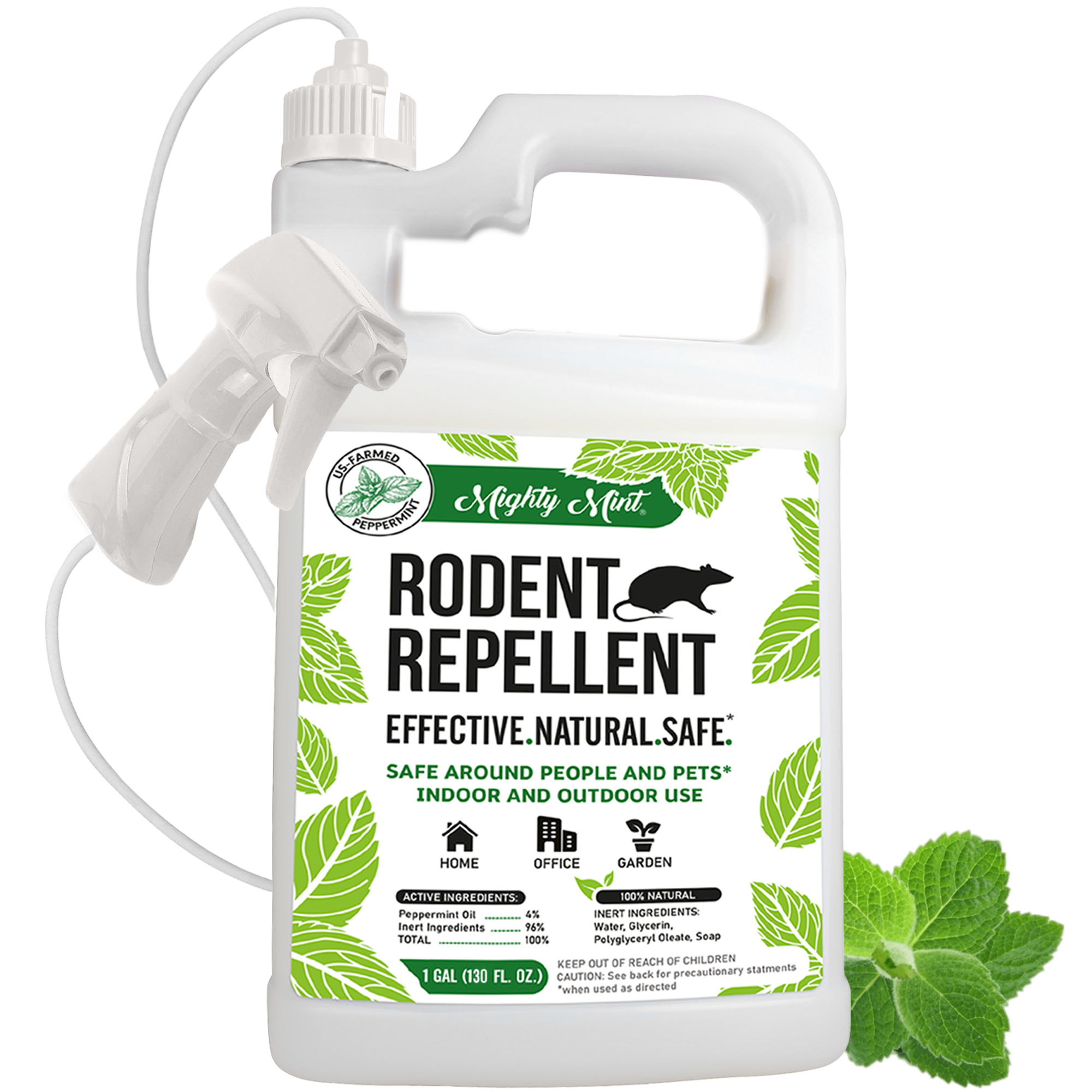 Mighty Mint Rodent Repellent Spray, 130 oz