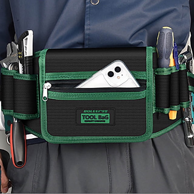 Boovnll Kit d'Outils Sac de Taille Spécifique pour Électricien Imperméable Épaissi Sac à Outils Robuste et Résistant Sac de Rangement Multifonctionnel en Toile pour Maintenance de Matériel, Ensemble d'Outils