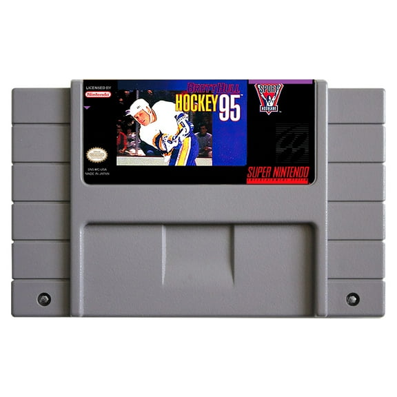 SNES Games Cartridge Brett Hull Hockey 95