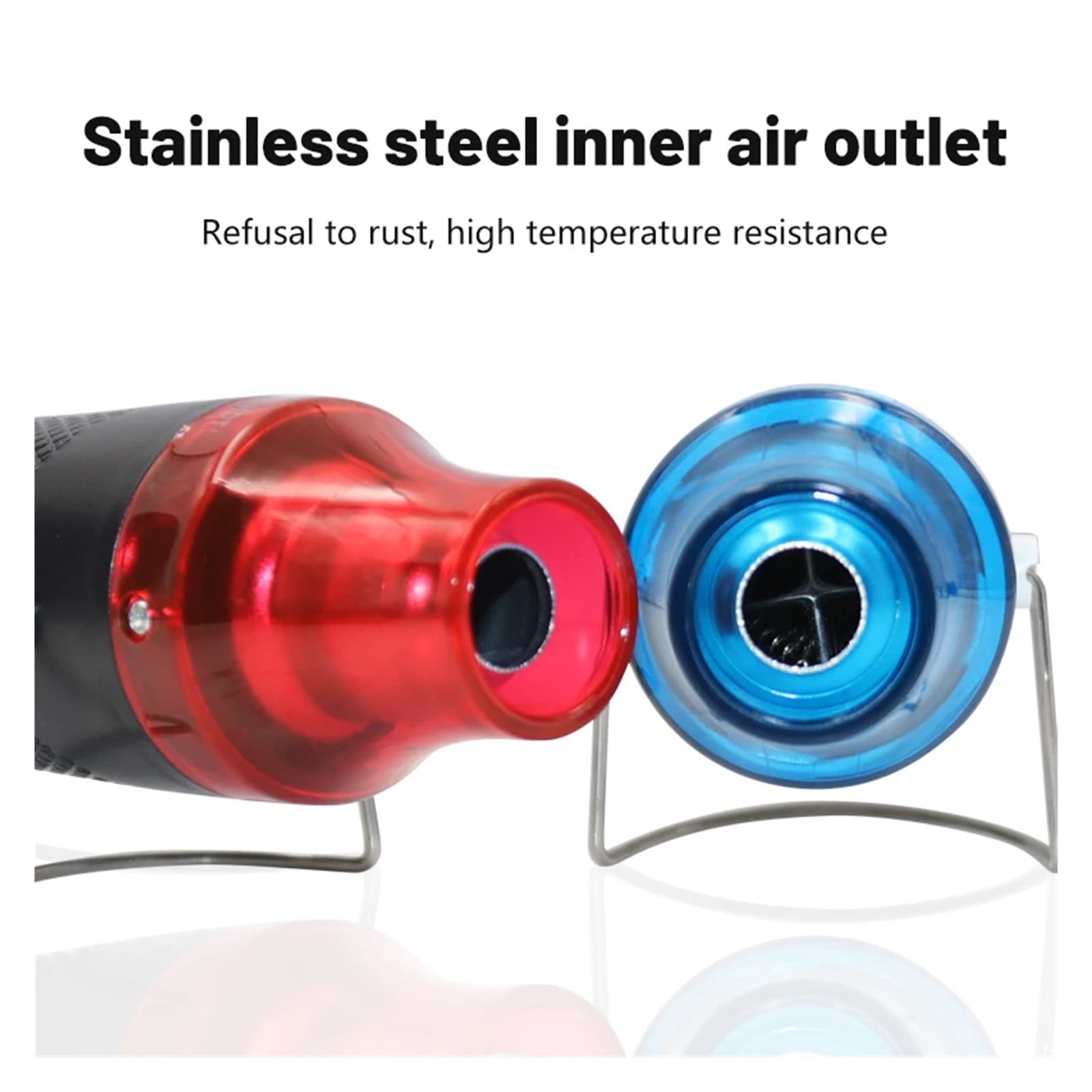 Heat Gun Round Adapter  DIY Electric Power Tool Hot Air Temperature Gun with Supporting Seat Shrink Tube 300W ,Variable Temperature
