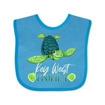 Inktastic Key West, Florida Happy Sea Turtle Boys or Girls Baby Bib