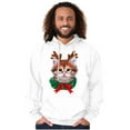 thumbnail image 5 of Christmas Reindeer Kitten Adorable Hoodie Sweatshirt Women Men Brisco Brands S, 5 of 6