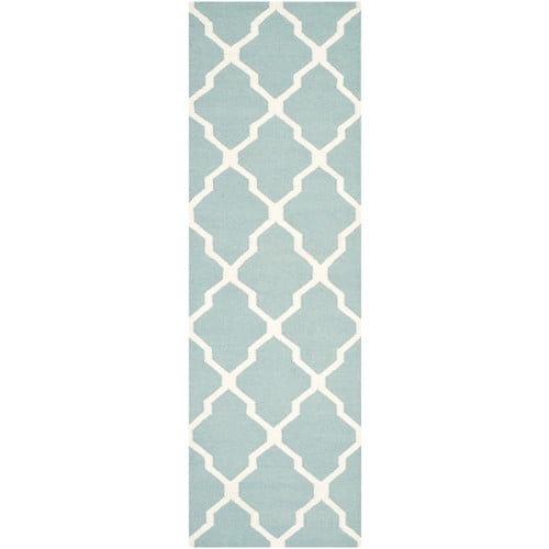 Safavieh Dhurries Light Blue & Ivory Area Rug