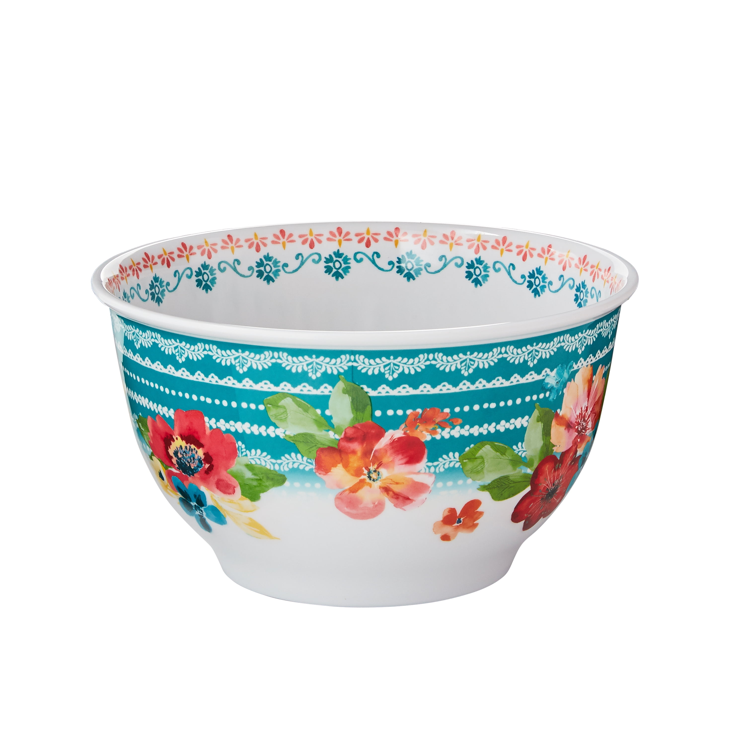 The Pioneer Woman Classic Charm Melamine Bowl Set with Lids, 6 Piece