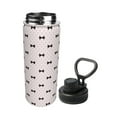 thumbnail image 2 of Picia bow on polka dots Pattern Water Bottle 18 oz Stainless Steel Insulated Bottles With Handle Leak Proof Gym Sport Water Jug BPA-free insulated kettle For Men Women Adults, 2 of 7