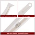 thumbnail image 4 of Unique Bargains Sticker Tweezers for Crafting Curved Tip with Spring, White, 10 Pieces, 4 of 4