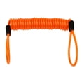 thumbnail image 2 of Bloqueo de disco Recordatorio Cable Bicicleta Motocicleta Seguridad Cordón Resorte Bobina Cuerda Naranja Naranja 1.5m Sharpla Cordón enrollado de acero, 2 of 6