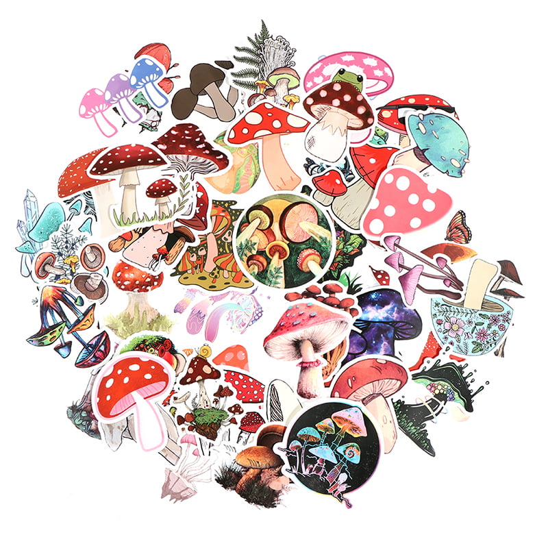 50PCS Skateboard Stickers bomb Vinyl Laptop Luggage Mushroom Sticker Lot S-kt 